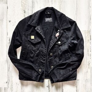 Straight to Hell Black Denim Jacket Size XS